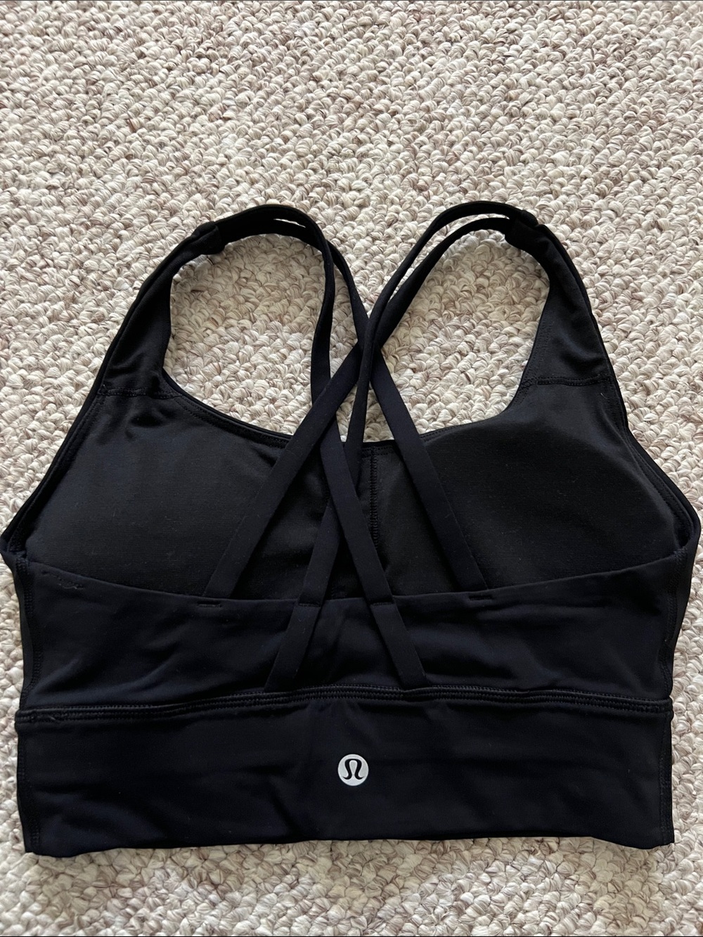 lululemon athletica Black Strappy Crisscross Sports Bra